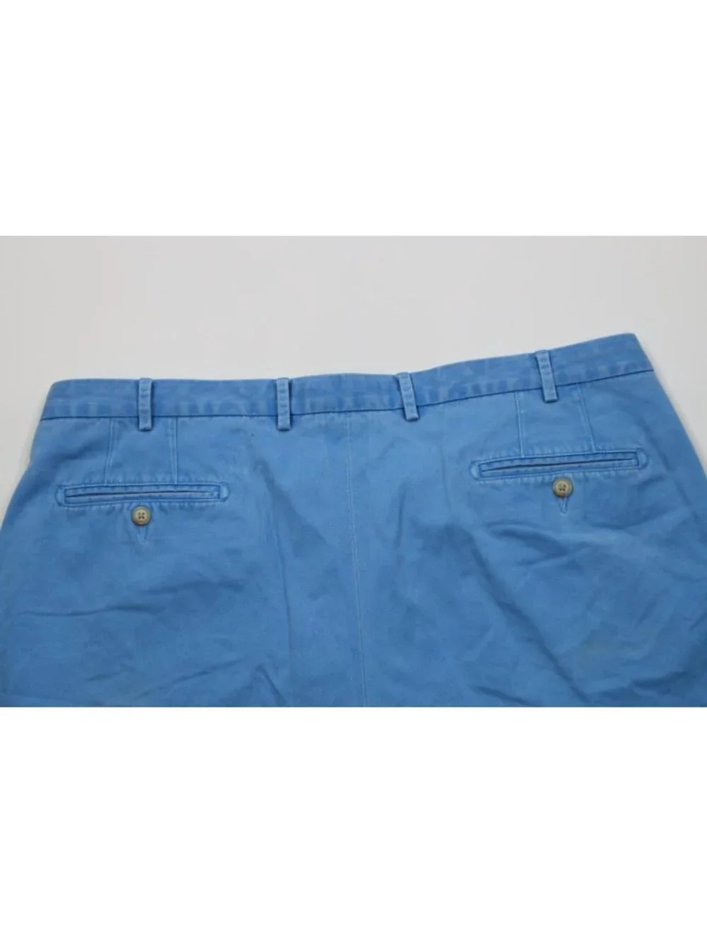 Peter Millar Mens 40 Stonewash Above Knee Golf Chino Shorts Blue Pima Cotton